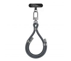 POPRUH NA RUKU/ŠNÚRKA NA TELEFON TECH-PROTECT C4S ROPE WRIST STRAP CRAYON GREY/SILVER