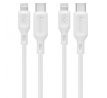 SPIGEN DURASYNC MFI LIGHTING CABLE 2-PACK 100CM WHITE