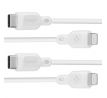 SPIGEN DURASYNC MFI LIGHTING CABLE 2-PACK 100CM WHITE