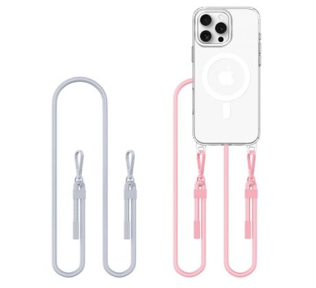 KRYT TECH-PROTECT FLEXAir CHAIN MAGSAFE iPhone 16 Pro GREY & PINK