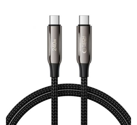 KÁBEL TECH-PROTECT UB10T ULTRABOOST TYPE-C CABLE PD240W/QC4.0 100CM BLACK