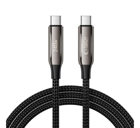 KÁBEL TECH-PROTECT UB10T ULTRABOOST TYPE-C CABLE PD240W/QC4.0 200CM BLACK