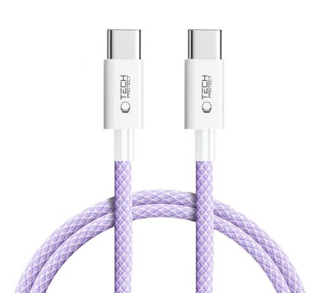 KÁBEL TECH-PROTECT ULTRABOOST LITE TYPE-C CABLE PD60W/3A 100CM MAUVE