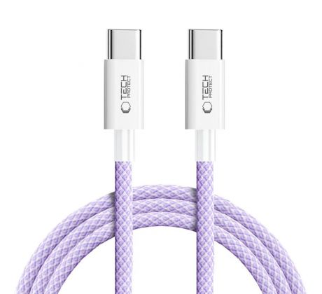 KÁBEL TECH-PROTECT ULTRABOOST LITE TYPE-C CABLE PD60W/3A 200CM MAUVE