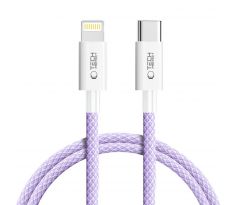 KÁBEL TECH-PROTECT ULTRABOOST LITE LIGHTNING CABLE PD27W/3A 100CM MAUVE