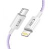 KÁBEL TECH-PROTECT ULTRABOOST LITE LIGHTNING CABLE PD27W/3A 100CM MAUVE