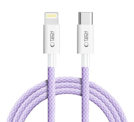 KÁBEL TECH-PROTECT ULTRABOOST LITE LIGHTNING CABLE PD27W/3A 200CM MAUVE