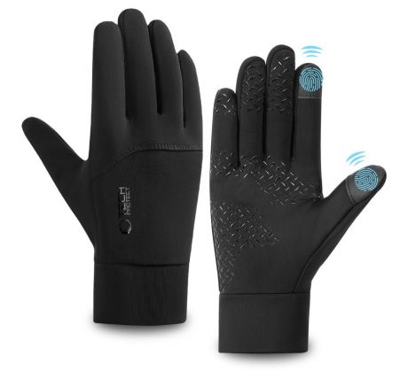 RUKAVICE TECH-PROTECT WG01 WINTER TOUCHSCREEN GLOVES M BLACK