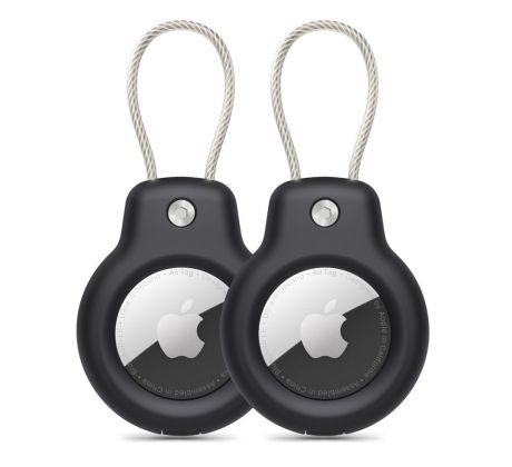 KRYT TECH-PROTECT ROUGH VEIN 2-PACK APPLE AirTAG BLACK