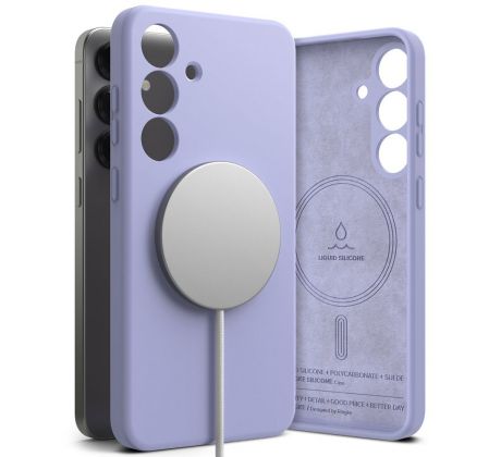 RINGKE SILICONE MAGNETIC MAGSAFE SAMSUNG GALAXY S25 LAVENDER