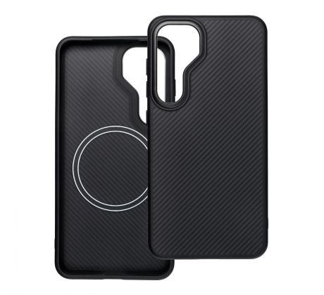 Carbon Elite Mag Cover s MagSafe  Samsung Galaxy S25 cierny