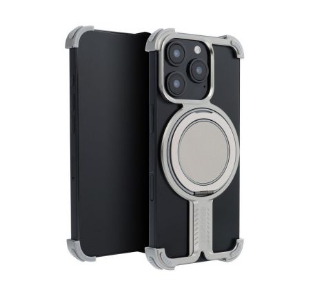 Case TITANIUM Bracket  iPhone 16 Pro Max strieborný